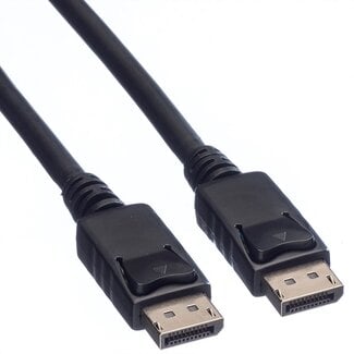 Value DisplayPort kabel - versie 1.2 (4K 60Hz) - halogeenvrij (LSZH) en UL gecertificeerd / zwart - 5 meter