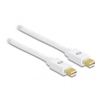 DeLOCK Mini DisplayPort kabel - versie 1.2 (4K 60 Hz) / wit - 0,50 meter