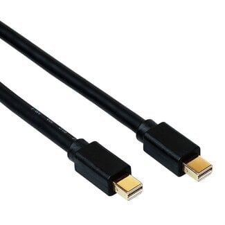 Roline Mini DisplayPort kabel - versie 1.4 (5K 60 Hz) / zwart - 1 meter