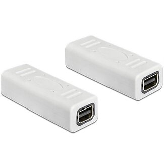 DeLOCK Mini DisplayPort koppelstuk - versie 1.2 (4K 60 Hz) / wit