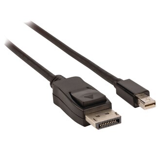 Dolphix Mini DisplayPort - DisplayPort kabel - versie 1.1 (4K 30 Hz) / zwart - 1,8 meter