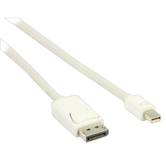 Nedis Mini DisplayPort - DisplayPort kabel - versie 1.1 (4K 30 Hz) / wit - 2 meter