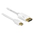 Mini DisplayPort - DisplayPort kabel - versie 1.2 (4K 60 Hz) / wit - 0,50 meter