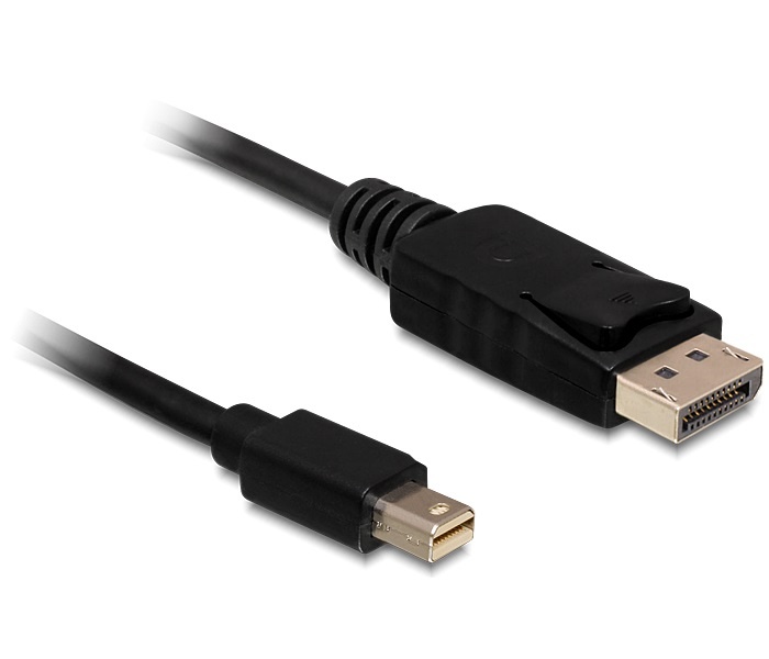 Delock - Mini DisplayPort - DisplayPort Kabel - Zwart - 3.0 meter