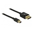 Mini DisplayPort - DisplayPort kabel - versie 1.4 / 8K gecertificeerd - 2 meter