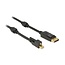 Mini DisplayPort (met schroef) - DisplayPort kabel - versie 1.2 (4K 60 Hz) / zwart - 1 meter