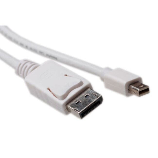 Mini DisplayPort - DisplayPort kabel - versie 1.2 (4K 60 Hz) - UL / wit - 0,50 meter