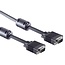 Premium VGA monitor kabel met ferriet kernen - CCS aders / zwart - 1 meter
