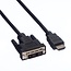 DVI-D Single Link - HDMI kabel / zwart - 0,50 meter