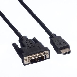 MaxTrack DVI - HDMI kabel | DVI-D Single Link | zwart | 2 meter