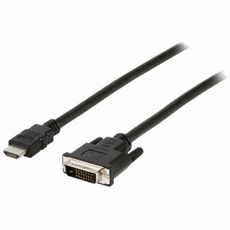 Nedis DVI-D Dual Link - HDMI kabel / zwart - 2 meter