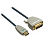 Bandridge DVI-D Dual Link - HDMI kabel - 2 meter