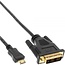 Mini HDMI naar DVI-D Single Link kabel / zwart - 1 meter