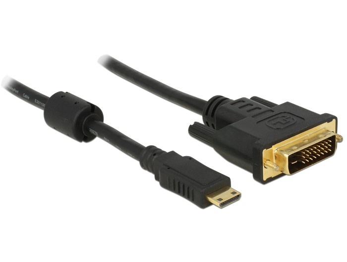 DeLOCK Mini HDMI naar DVI-D Dual Link kabel / zwart - 3 meter