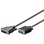 DVI-A naar VGA kabel / zwart - 1 meter