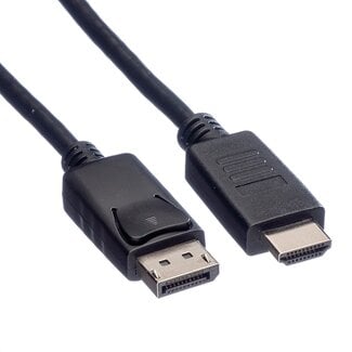 Goobay DisplayPort naar HDMI kabel - DP 1.2 / HDMI 1.4 (4K 30Hz) / zwart - 1 meter
