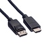 DisplayPort naar HDMI kabel - DP 1.2 / HDMI 1.4 (4K 30Hz) / zwart - 1,8 meter