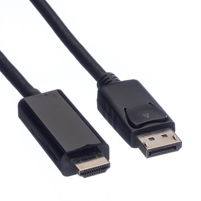 DisplayPort naar HDMI kabel - DP 1.2 / HDMI 2.0 (4K 60Hz) / zwart - 1 meter