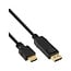 Premium DisplayPort naar HDMI kabel - DP 1.1 / HDMI 1.4 (4K 30Hz) / zwart - 5 meter