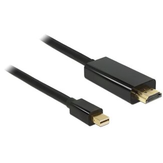 DeLOCK Premium Mini DisplayPort 1.1a naar HDMI 1.3 kabel (Full HD 1080p) / zwart - 1 meter