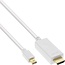 Premium Mini DisplayPort 1.2a naar HDMI 2.0 kabel (4K 60 Hz) / wit - 0,50 meter