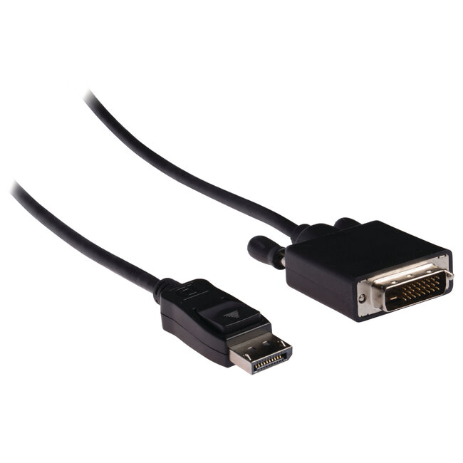 DisplayPort naar DVI kabel - DP 1.1 (1920 x 1200) / zwart - 1,8 meter