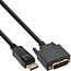 Premium DisplayPort naar DVI kabel - DP 1.1 (1920 x 1200) / zwart - 0,30 meter