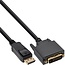 Premium DisplayPort naar DVI kabel - DP 1.1 (1920 x 1200) / zwart - 1 meter