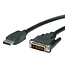 DisplayPort 1.1 naar DVI kabel  (1920 x 1200) /  LSZH - UL - 1 meter