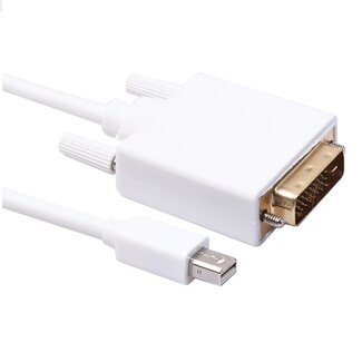 Dolphix Mini DisplayPort 1.1 naar DVI kabel (1920 x 1200) / wit - 1,8 meter