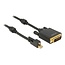 Premium Mini DisplayPort 1.2 naar DVI actieve kabel (4K 30 Hz) / zwart - 1 meter
