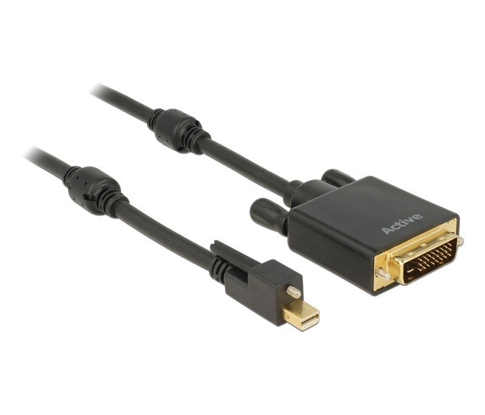 DeLOCK 83725 video kabel adapter 1 m Mini DisplayPort DVI-D Zwart