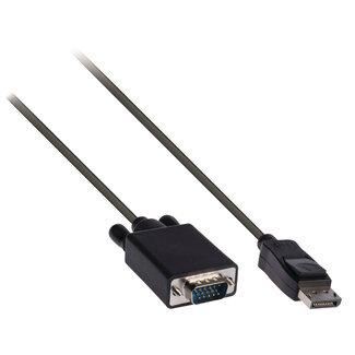 Nedis DisplayPort 1.1 naar VGA kabel / zwart - 1,8 meter