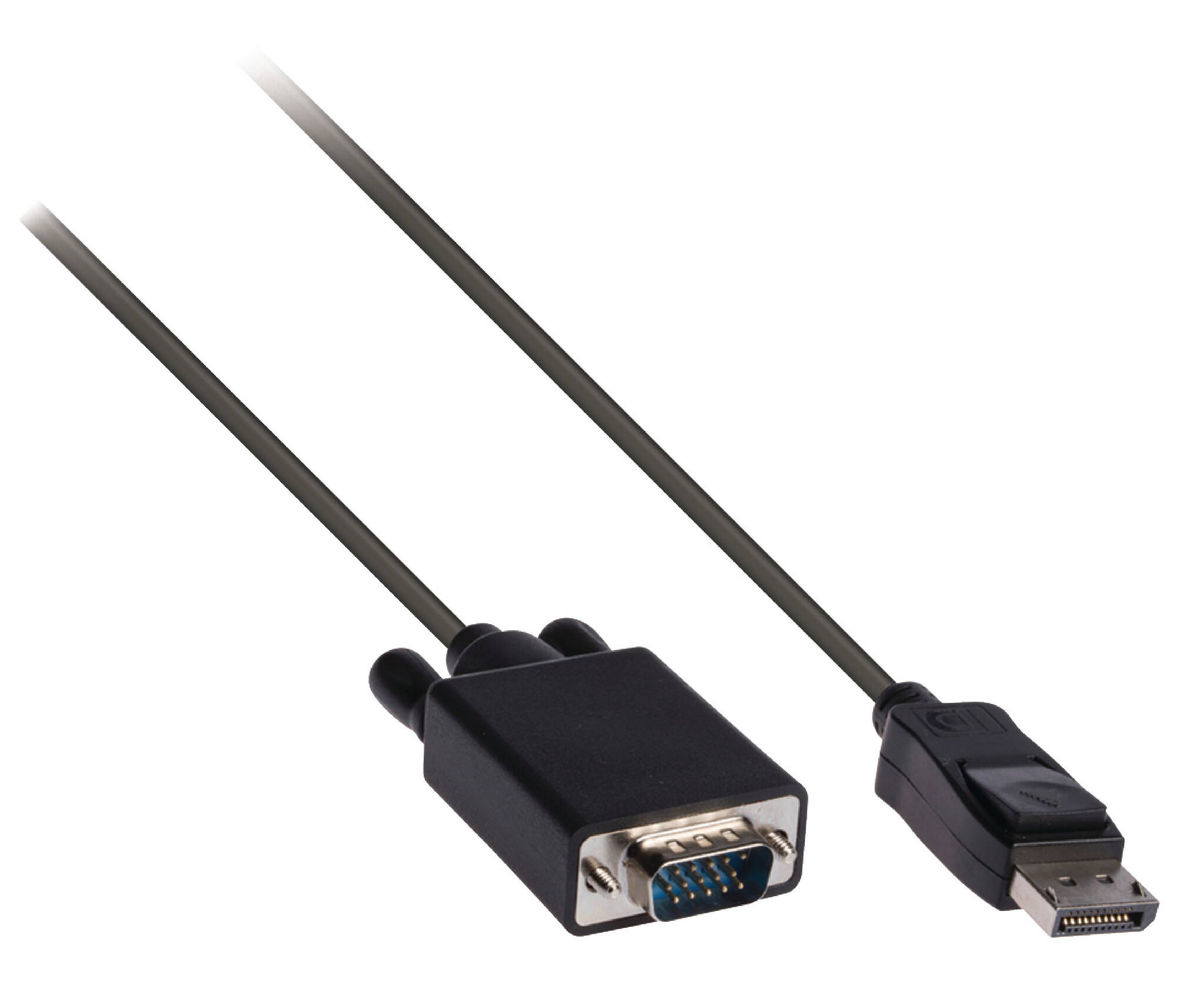 Value DisplayPort / VGA Adapterkabel DisplayPort stekker, VGA-stekker 15-polig 3.00 m Zwart 11.99.5803 DisplayPort-kabel