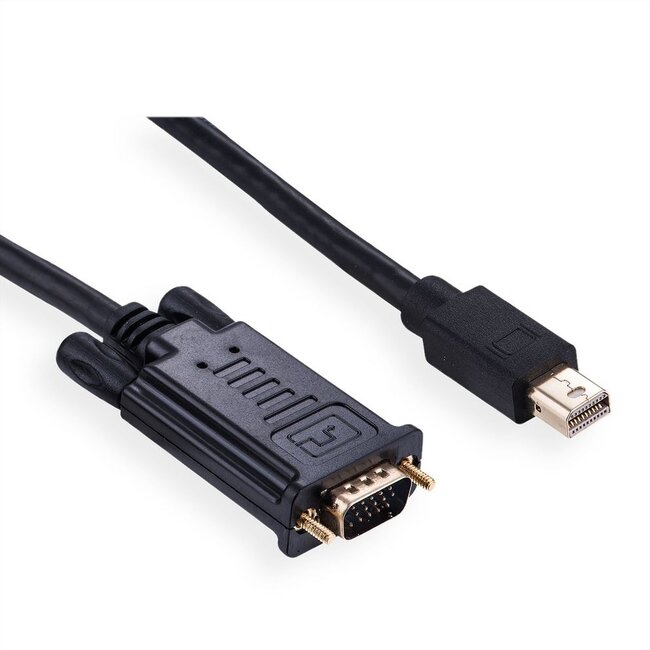 Mini DisplayPort 1.1 naar VGA kabel / zwart - 1 meter