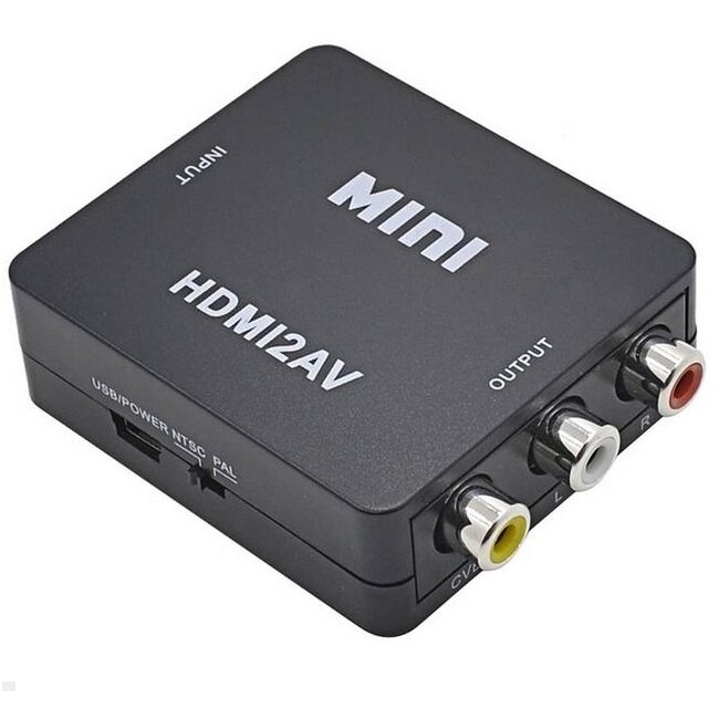 HDMI naar Tulp Composiet AV converter / zwart