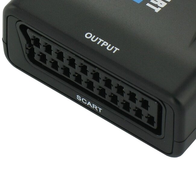 HDMI naar Scart converter - voeding via USB / zwart
