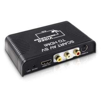 Dolphix Scart, Composiet en S-VHS naar HDMI converter / zwart