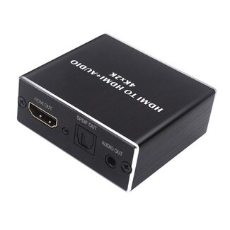 Dolphix HDMI naar stereo en 5.1 audio extractor - HDMI 1.4 (4K 30Hz) / zwart
