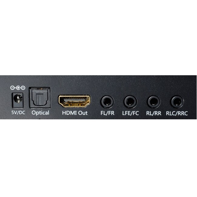 HDMI naar stereo, 5.1 en 7.1 audio extractor - HDMI 1.4 (4K 30Hz) / zwart