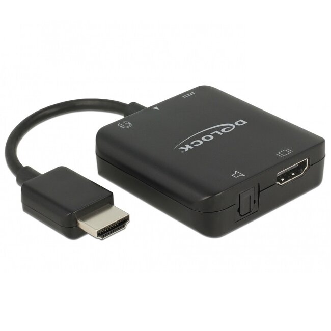 Premium HDMI naar stereo en 5.1 audio extractor - compact - HDMI 2.0 (4K 60Hz) / zwart