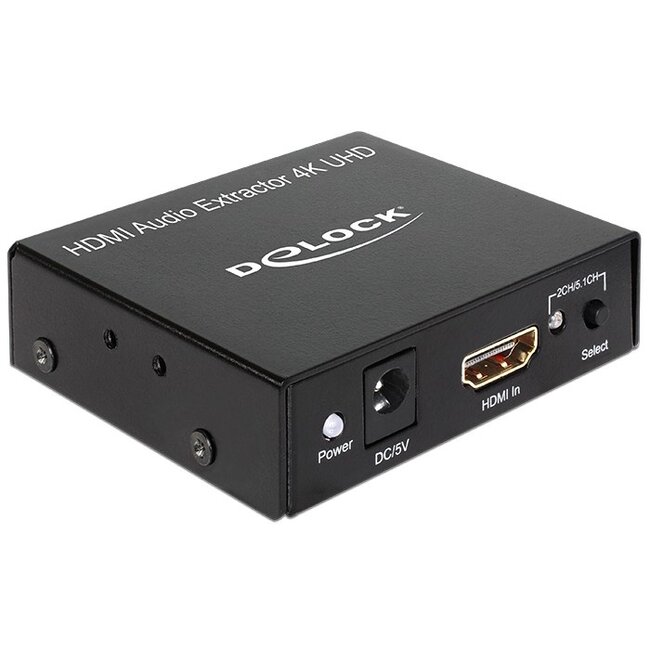 Premium HDMI naar stereo en 5.1 audio extractor - HDMI 1.4 (4K 30Hz) / zwart