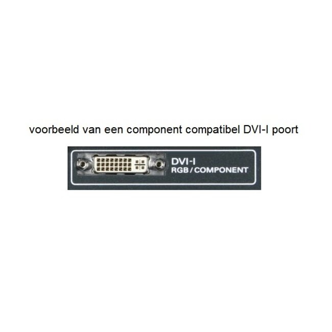 DVI-I Dual Link - Tulp component video kabel - 5 meter