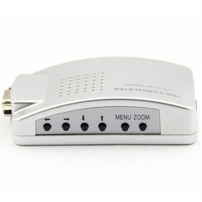 VGA naar Composiet RCA en S-VHS video converter / grijs