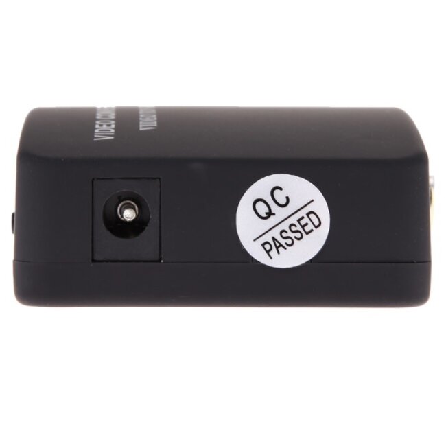 Composiet RCA en S-VHS naar VGA video converter / zwart