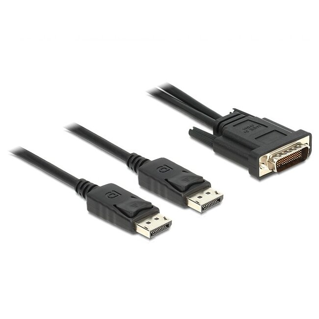 DMS-59 (m) naar 2x DisplayPort (m) kabel - 2 meter