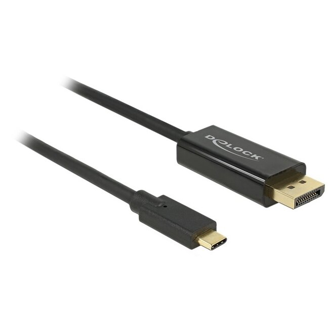 Premium USB-C naar DisplayPort kabel met DP Alt Mode (4K 60 Hz) / zwart - 1 meter