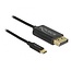 Premium USB-C naar DisplayPort kabel met DP Alt Mode (4K 60 Hz) / nylon - 2 meter