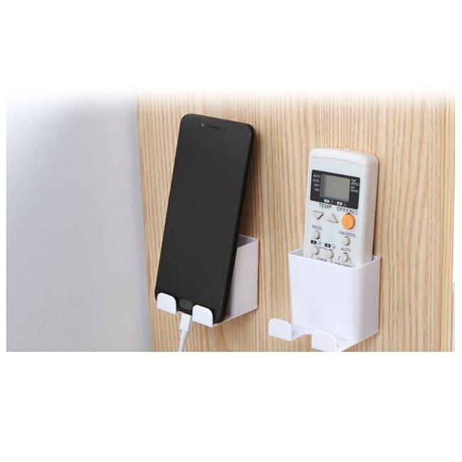 Houder voor afstandsbediening en telefoon / wit