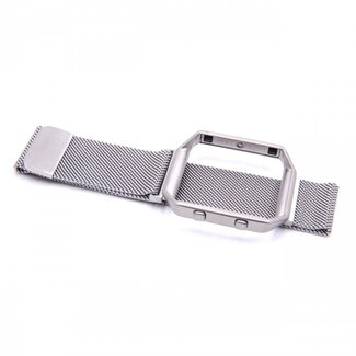 VHBW RVS armband met beschermcase voor Fitbit Blaze / 24 cm
